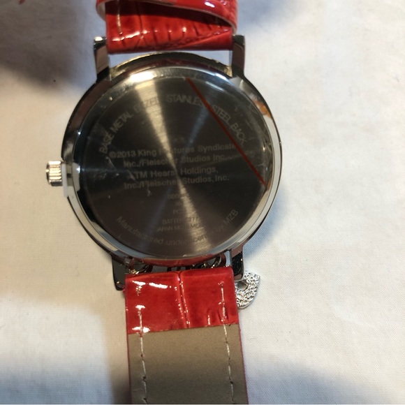 Betty Boop Wristwatch Jewelled Charms  Needs Battery Plastic Tag Still Attached - Picture 4 of 15